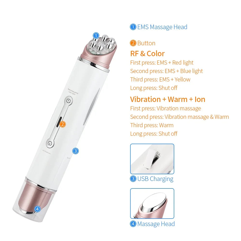 LED EMS Facial Massager – Skin Lifting & Anti-Wrinkle Tool