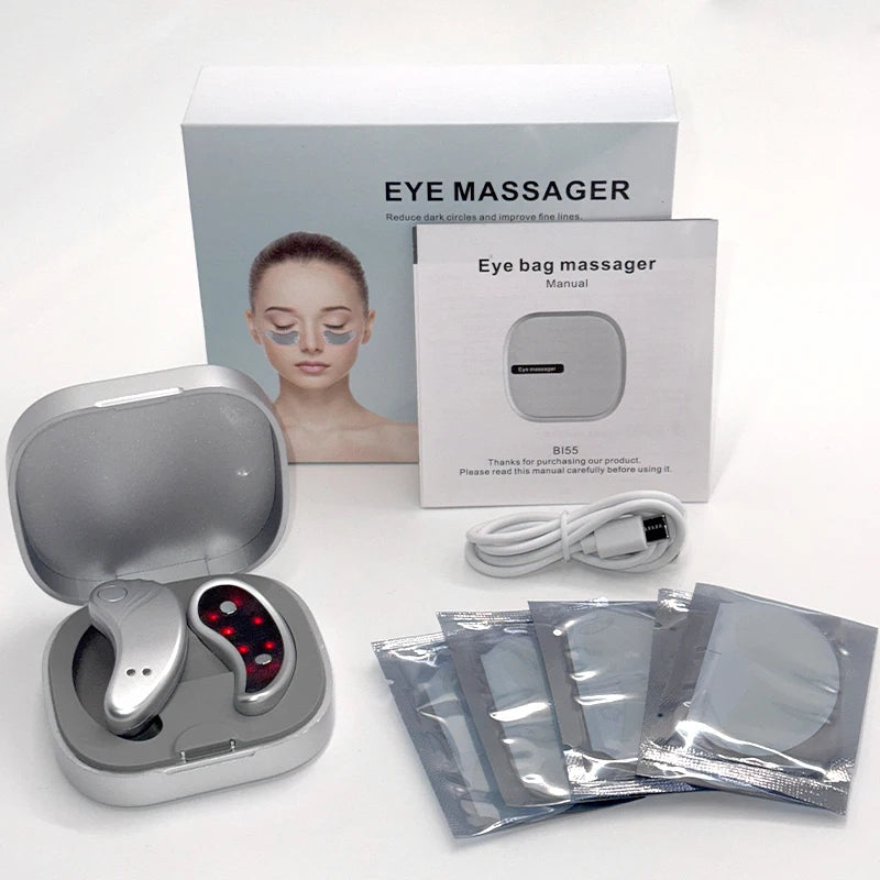 LED Eye Massager – Red Light Therapy & EMS Device for Wrinkle Reduction