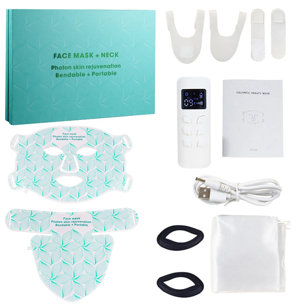 AuraOfRed™ LumaWave 8-Color Facial & Neck Mask