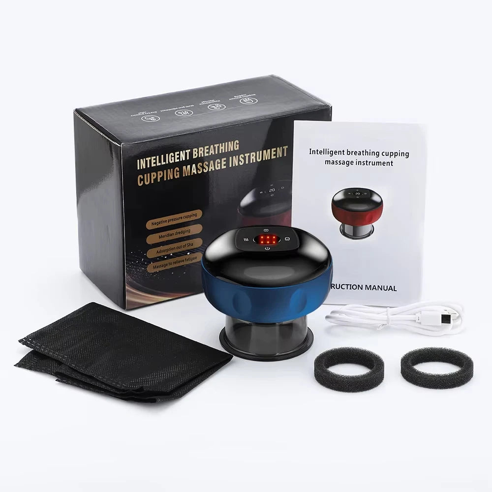 Smart Cupping Massager – Vacuum Suction with Infrared Heating & Red Light Therapy