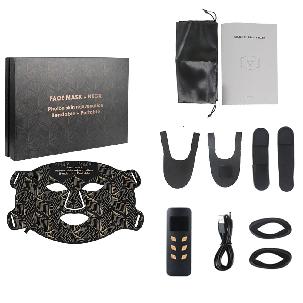 AuraOfRed™ LumaWave 8-Color Facial & Neck Mask