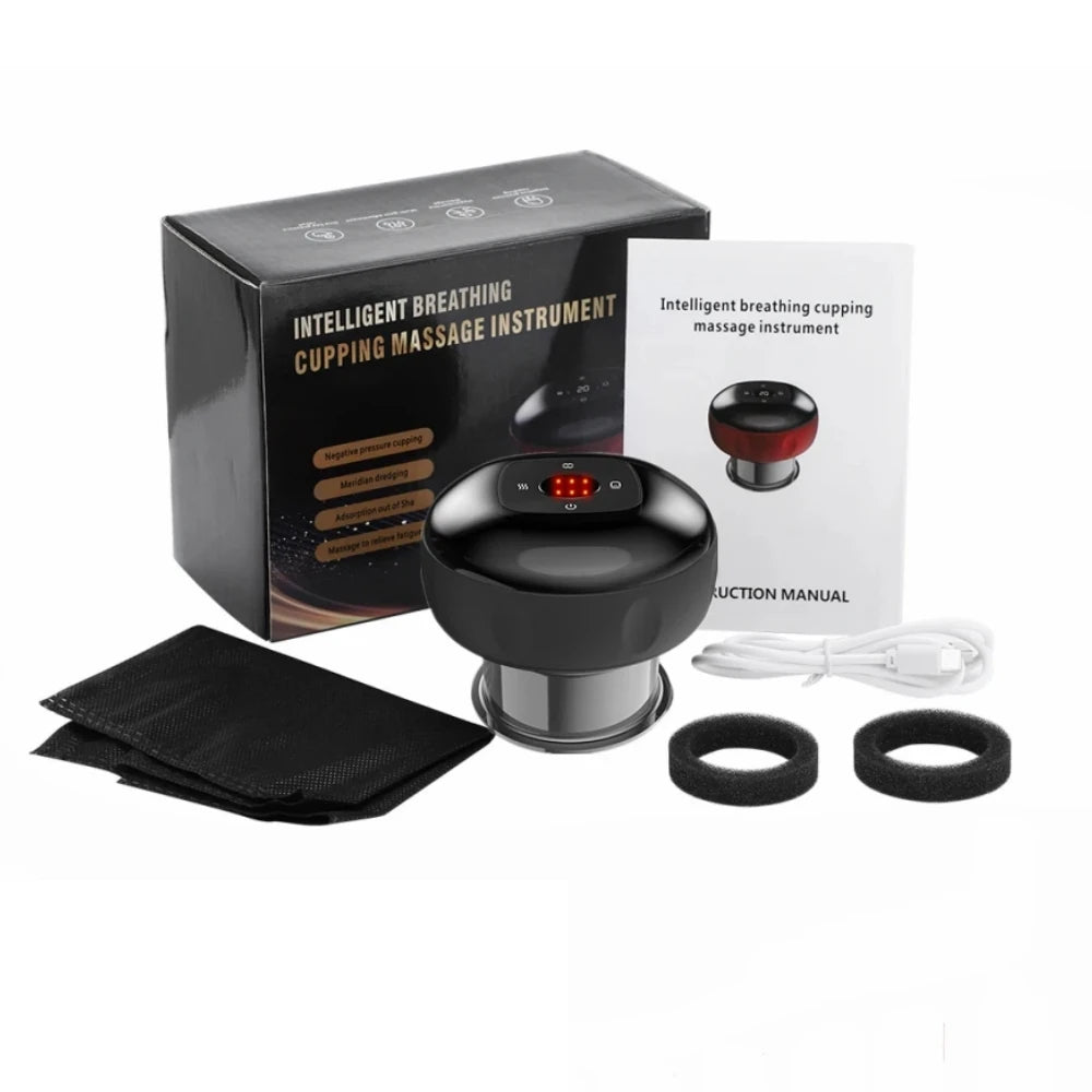 Smart Cupping Massager – Vacuum Suction with Infrared Heating & Red Light Therapy