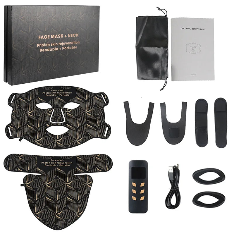 AuraOfRed™ LumaWave 8-Color Facial & Neck Mask