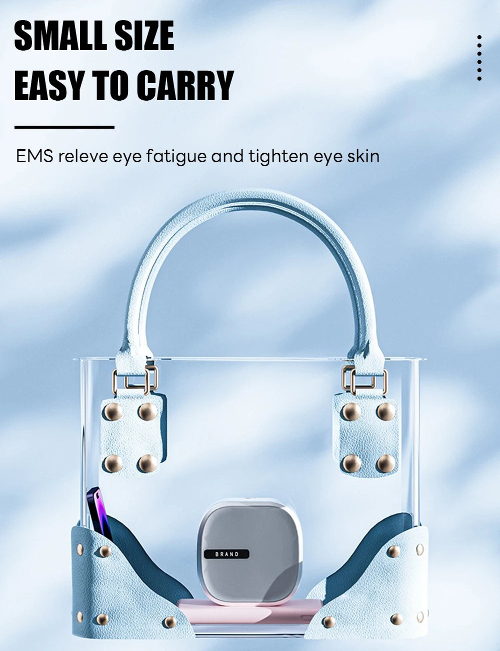 LED Eye Massager – Red Light Therapy & EMS Device for Wrinkle Reduction