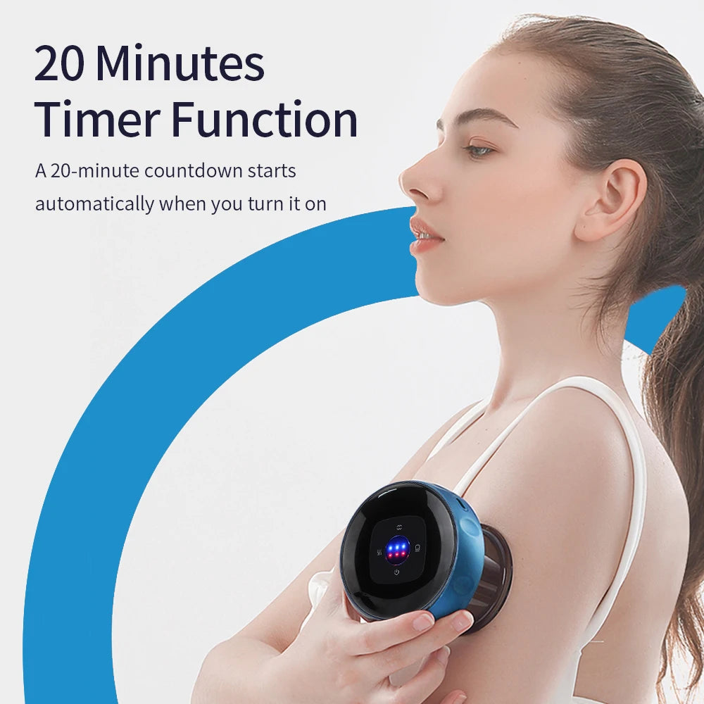 Smart Cupping Massager – Vacuum Suction with Infrared Heating & Red Light Therapy