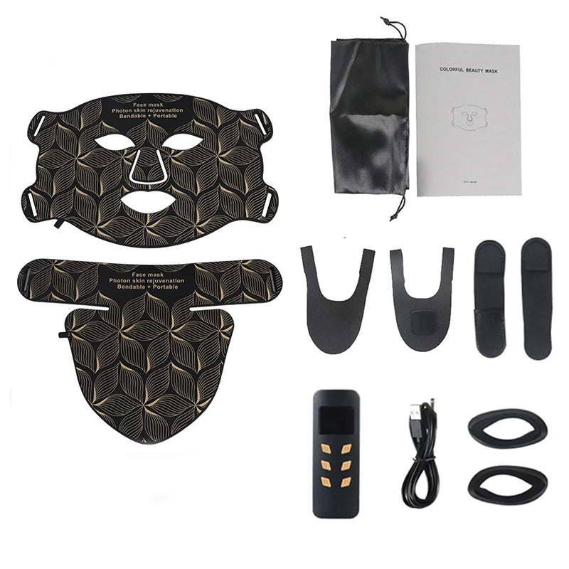 AuraOfRed™ LumaWave 8-Color Facial & Neck Mask
