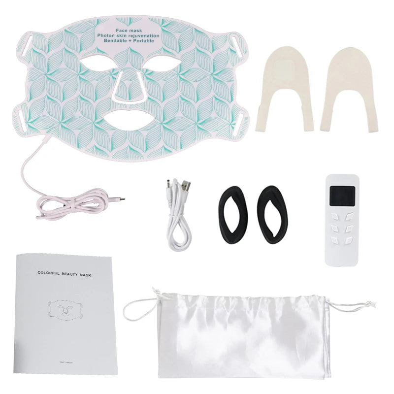 AuraOfRed™ LumaWave 8-Color Facial & Neck Mask