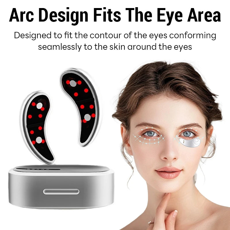 LED Eye Massager – Red Light Therapy & EMS Device for Wrinkle Reduction