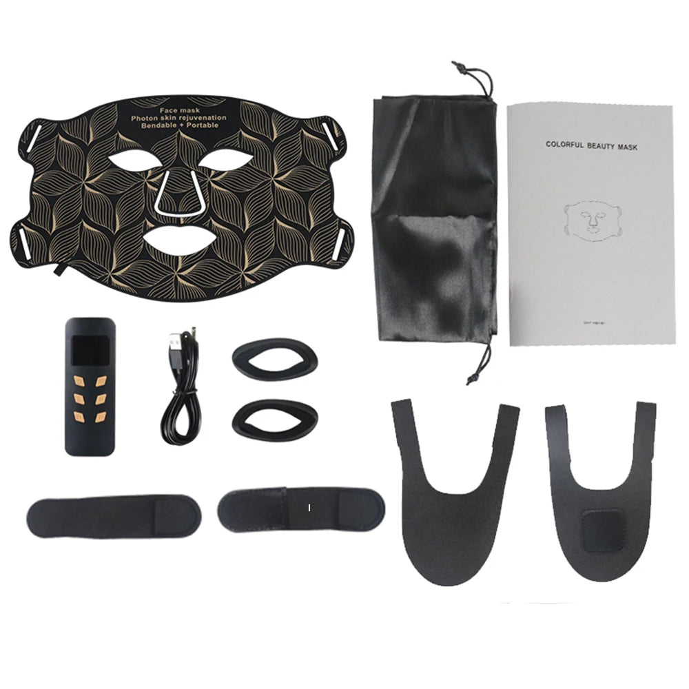 AuraOfRed™ LumaWave 8-Color Facial & Neck Mask