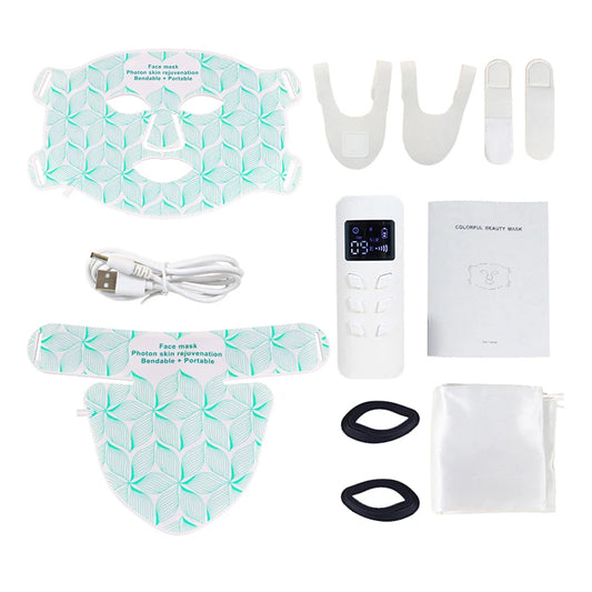 AuraOfRed™ LumaWave 8-Color Facial & Neck Mask
