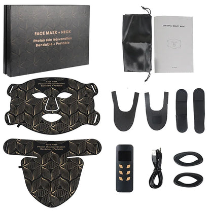 AuraOfRed™ LumaWave 8-Color Facial & Neck Mask